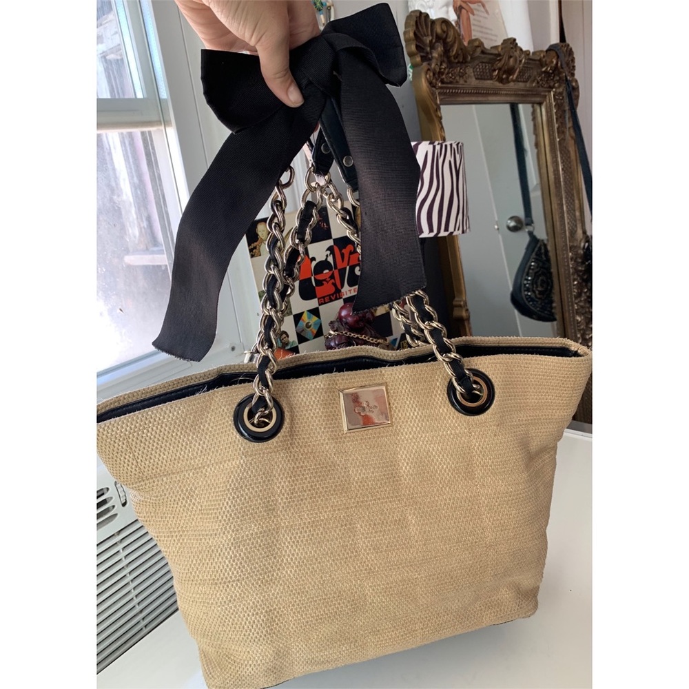 Kat Spade Straw Chain Tote